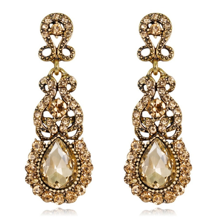 Classic Drop Earrings Exaggerated Atmospheric Alloy Stud Earrings, Red