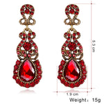 Classic Drop Earrings Exaggerated Atmospheric Alloy Stud Earrings, Red