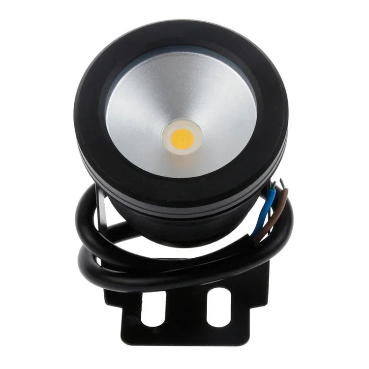 10W Swimming Pool Underwater Fountain Spotlight Timed Fish Tank Underwater Spotlight DC 12V, Warm White Light, White Light