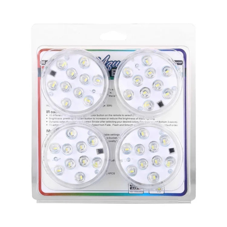 RGB Diving Knob Aquarium Waterproof Light Underwater Submersible Lamp