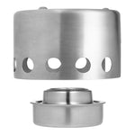Outdoor Picnic Stove Stainless Steel Portable Mini Alcohol Stove With Cover