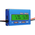 مقياس واط عالي الدقة لطائرة نموذجية 0-100A 0-60V تيار مستمر 50A
