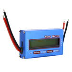 مقياس واط عالي الدقة لطائرة نموذجية 0-100A 0-60V تيار مستمر 50A