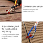 4 PCS Camping Tent Peg Path Deck Board Fishbone Nail Anchor Tent Peg Windproof Tent Rope Nail Floor Outdoor Travel Hook, Fishbone Nail Ancho