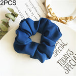 2 PCS Large Intestine Ring Hair Band Women Fabric Ponytail Seamless Stretch Hair Jewelry