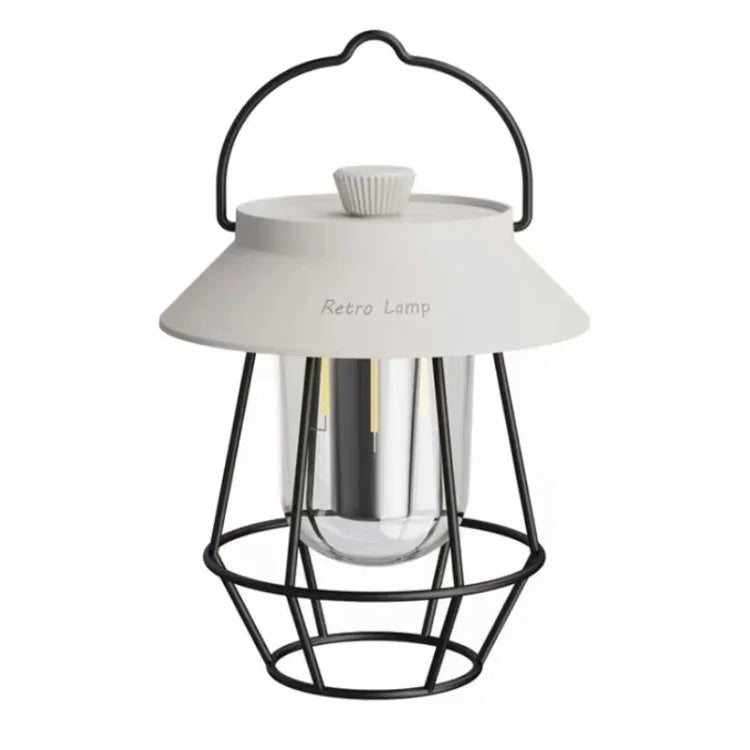 Outdoor Hanging Camping Lights Tent Lighting Atmosphere Lights, Handle Black, Handle White