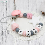 DIY Silicone Baby Pacifier Clip Colorful Pacifier Chain