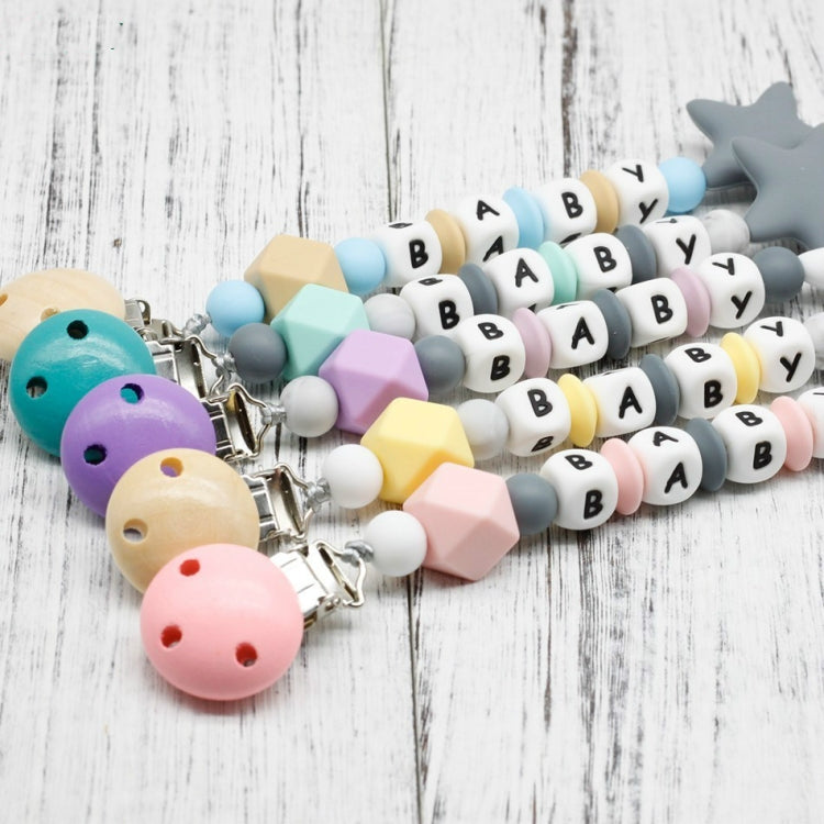 DIY Silicone Baby Pacifier Clip Colorful Pacifier Chain