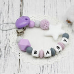 DIY Silicone Baby Pacifier Clip Colorful Pacifier Chain
