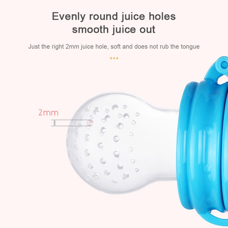 Baby Nipple Fresh Food Fruit Milk Feeding Bottles Learn Feeding Drinking Handle Teething Pacifier with Bell, S, M, L