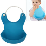 Baby Infant Toddler Waterproof Silicone Bib Infants Feeding Lunch Roll-up Apron