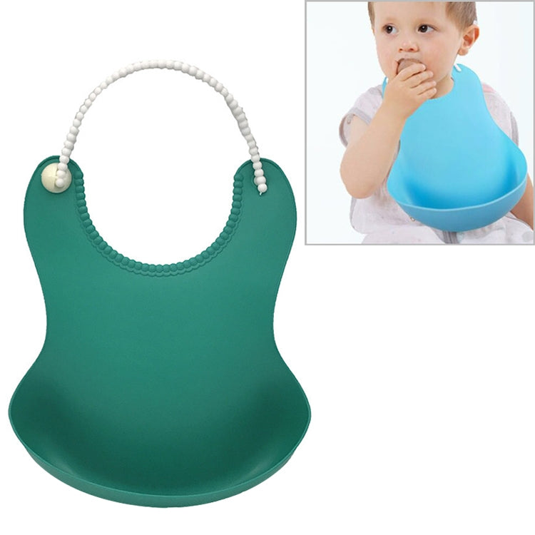 Baby Infant Toddler Waterproof Silicone Bib Infants Feeding Lunch Roll-up Apron