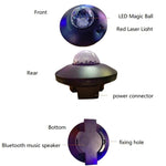 LED Water Wave Laser Starry Sky Projector Light USB Remote Control Bluetooth Voice Control Laser Light Rotating Magic Ball Light