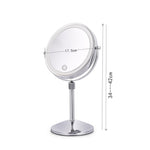 Desktop Double-SidedRound LED Luminous Makeup Mirror Liftable Magnifying Mirror, Plane + 3 Times Magnification(7-inch Battery Model), Plane + 5 Times Magnification(7-inch Battery Model), Plane + 7 Times Magnification(7-inch Battery Model)