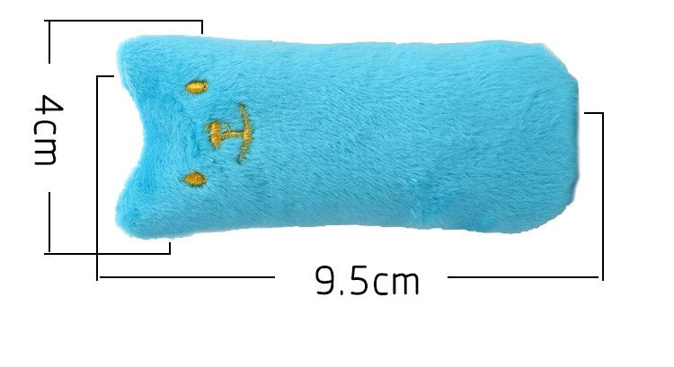 2 PCS Teeth Grinding Catnip Toys Funny Interactive Plush Cat Toy Pet Kitten Chewing Toy  Claws Thumb Bite Cat mint for Cats