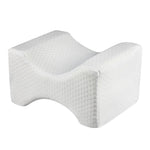 Orthopedic Memory Foam Knee Wedge Pillow for Sleeping Sciatica Back Hip Joint Pain Relief Contour Thigh Leg Pad Support Cushion, White, Grey grid, Navy Blue grid, White+bandage, Grey grid+bandage, Navy blue grid+bandage, The reversible gel+white       ...