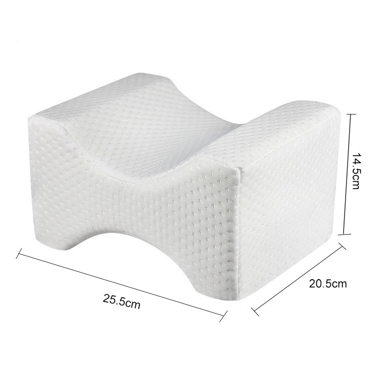 Orthopedic Memory Foam Knee Wedge Pillow for Sleeping Sciatica Back Hip Joint Pain Relief Contour Thigh Leg Pad Support Cushion, White, Grey grid, Navy Blue grid, White+bandage, Grey grid+bandage, Navy blue grid+bandage, The reversible gel+white       ...
