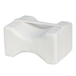 Orthopedic Memory Foam Knee Wedge Pillow for Sleeping Sciatica Back Hip Joint Pain Relief Contour Thigh Leg Pad Support Cushion, White, Grey grid, Navy Blue grid, White+bandage, Grey grid+bandage, Navy blue grid+bandage, The reversible gel+white       ...