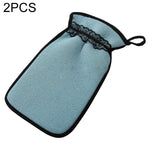 2 PCS Shower Bath Gloves Exfoliating Wash Skin Spa Massage Bathroom Cleaning Tools