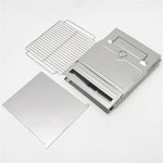 Portable Stainless Steel Folding Barbecue Stove Charcoal Barbecue Grill Outdoor Camping Wood Stove, 21x21x27cm