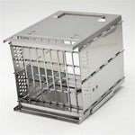 Portable Stainless Steel Folding Barbecue Stove Charcoal Barbecue Grill Outdoor Camping Wood Stove, 21x21x27cm