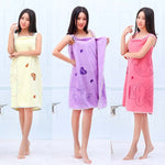 Bath Towels Fashion Lady Wearable Fast Drying Magic Bath Towel Beach Spa Bathrobes Bath Skirt