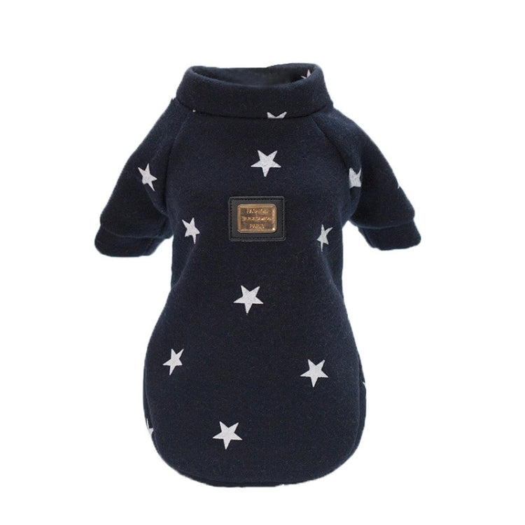 Pet Fall and Winter Five-pointed Star Pattern Sweater Pet Warm Clothes, L, XL, XXL