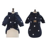 Pet Fall and Winter Five-pointed Star Pattern Sweater Pet Warm Clothes, L, XL, XXL