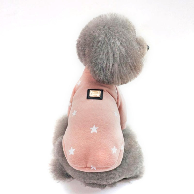 Pet Fall and Winter Five-pointed Star Pattern Sweater Pet Warm Clothes, L, XL, XXL