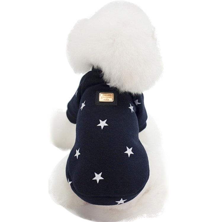 Pet Fall and Winter Five-pointed Star Pattern Sweater Pet Warm Clothes, L, XL, XXL
