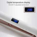 مكواة شعر احترافية بشاشة LED، طلاء سيراميك، مكواة فرد وتجعيد أيونية