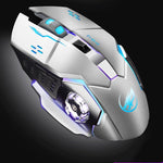 WARWOLF  Q8 Wireless Rechargeable Mouse Glowing Gaming Mouse