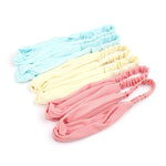 5 PCS Retro Floral Printed Ladies Classic Cross Hair Bands