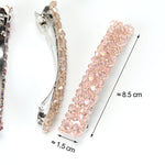 Fashion Girls Headwear Crystal Rhinestone Elastic Hair Clip Hair Accessories