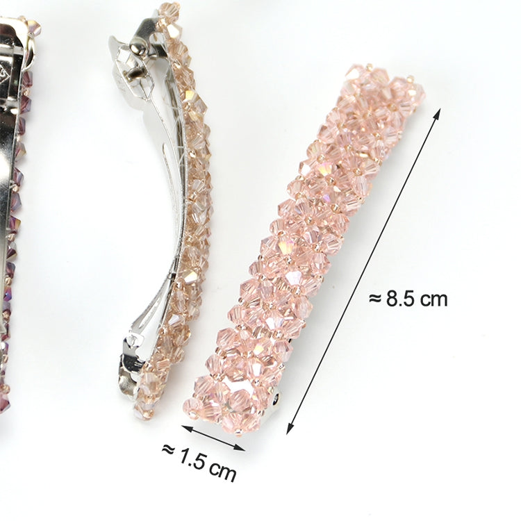 Fashion Girls Headwear Crystal Rhinestone Elastic Hair Clip Hair Accessories