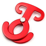 Multifunctional Outdoor Hook T Shape Aluminum Alloy Self-Locking Carabiner Hook Safety Camping Hiking Hook Carabiner, T Shape Self-Locking