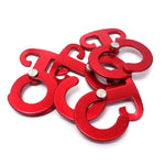 Multifunctional Outdoor Hook T Shape Aluminum Alloy Self-Locking Carabiner Hook Safety Camping Hiking Hook Carabiner, T Shape Self-Locking