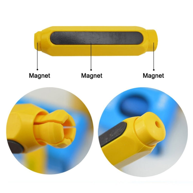 Magnetic Chalk Holder Dustless Double Spring Chalk Pen Holder Auto-adjust Chalk Clip, Ramdom Color, Auto-adjust Chalk Clip