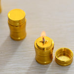 Portable Mini Metal Alcohol Lamp Bottle for Outdoor Camping and Laboratories