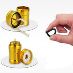 Portable Mini Metal Alcohol Lamp Bottle for Outdoor Camping and Laboratories