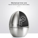 Mechanical Egg Kitchen Cooking Timer Alarm 60 Minutes Stainless Steel  Kitchen Tools, Mechanical Egg Timer