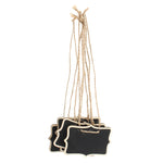 12 PCS Mini Blackboard Wood Message Board Chalkboard with String Wedding Home Party Decor, Wooden Blackboard 3