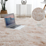 Luxury Rectangle Square Soft Artificial Wool Sheepskin Fluffy Rug Fur Carpet, 120x160cm