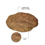 2 PCS Wood Placement Table Mats Tableware Pad Lotus Shape Tea Cup Bowl Decoration, Table Mats 1