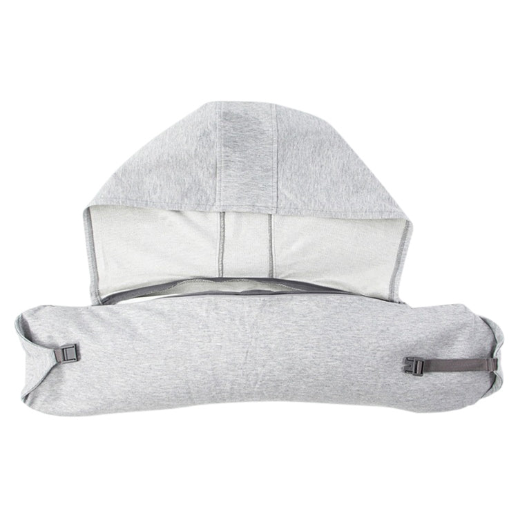 Portable Airplane Travel U-shaped Hooded Pillow Nap Time Neck Pillow