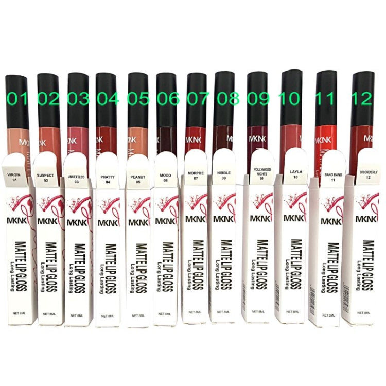 Sexy wasserfester, flüssiger Lippenstift, matter Lipgloss, samtig-weicher, langanhaltender Lippenstift, Make-up-Kosmetik, 1, 11, 12, 13, 14, 16, 17, 18, 19, 2, 21, 22, 23, 24, 3, 4, 6, 7, 9