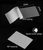 100pcs / Pack 3 Inch 80mic Thickness Clear Laminating Film Plastic film, 3 Inch 80mic