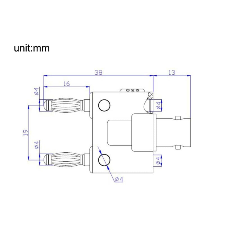 5pcs BNC Female To Dual Banana Plug Adapter Binding Male Connector, BNC Female To Dual Banana Male