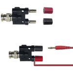 5 Stück BNC-Stecker auf zwei Bananenbuchsen HF-Adapter, BNC-Stecker auf zwei Bananenbuchsen