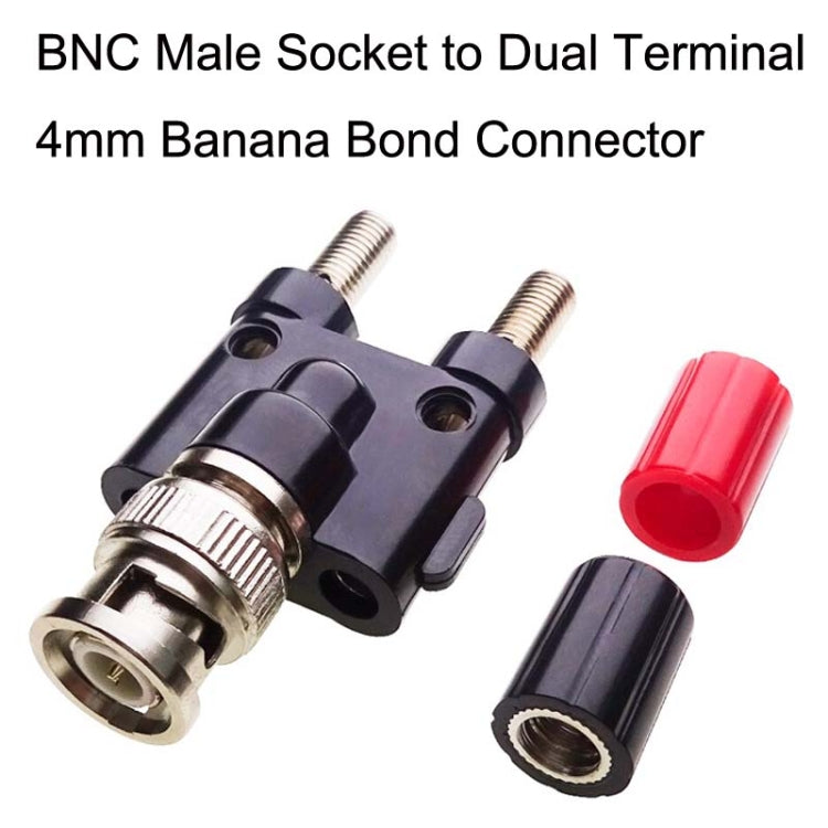 5 Stück BNC-Stecker auf zwei Bananenbuchsen HF-Adapter, BNC-Stecker auf zwei Bananenbuchsen